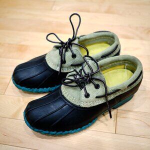 LL BEAN Teal Bean Boots Gum Shoes